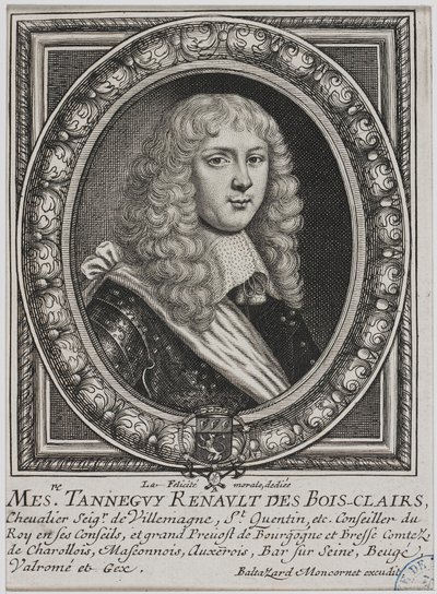 Retrato de Tanneguy Regnault des Boisclairs por Balthasar Montcornet de Balthazar Moncornet